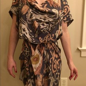 All Saints Ikat silk dress